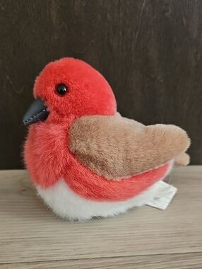 Wild Republic K&M Audubon Finch Bird Plush , Palm Sized